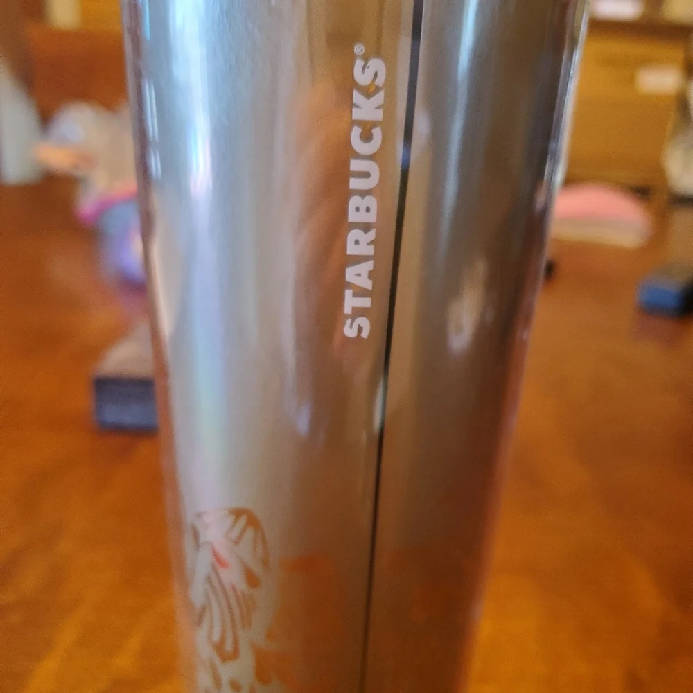Starbucks Travel Gold/Gold Foil 16oz Tumbler